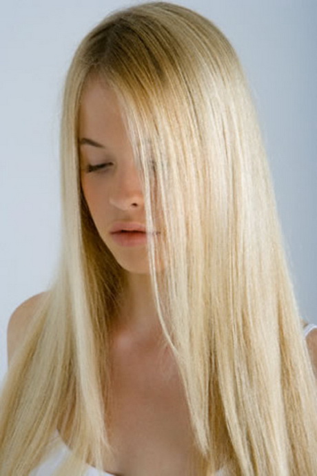 Lang blond haar