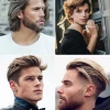 Mannen kapsels blond dun haar
